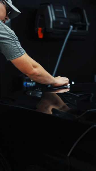 Professional ceramic coating application