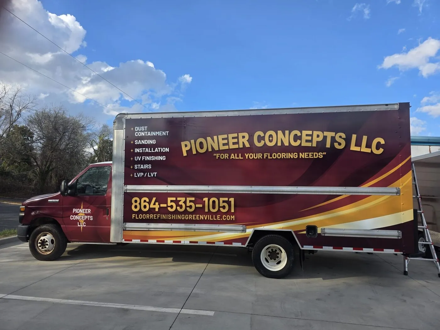 Pioneer Concepts LLC Box truck wrap by Upstate Auto Styling