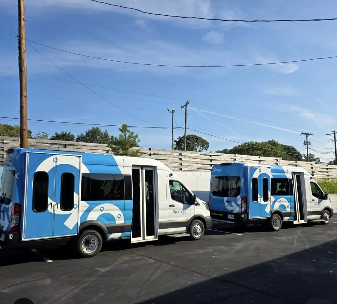 Shuttle fleet Shuttle buses wrap by Upstate Auto Styling